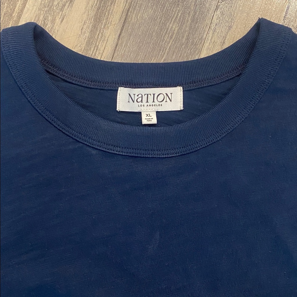 Nation Cole T-Shirt Dress Navy Midnight Sky XL (SP25) - Picture 3 of 8